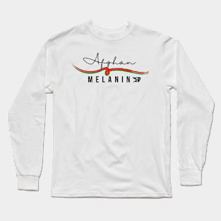 Afghan Melanin Long Sleeve T-Shirt